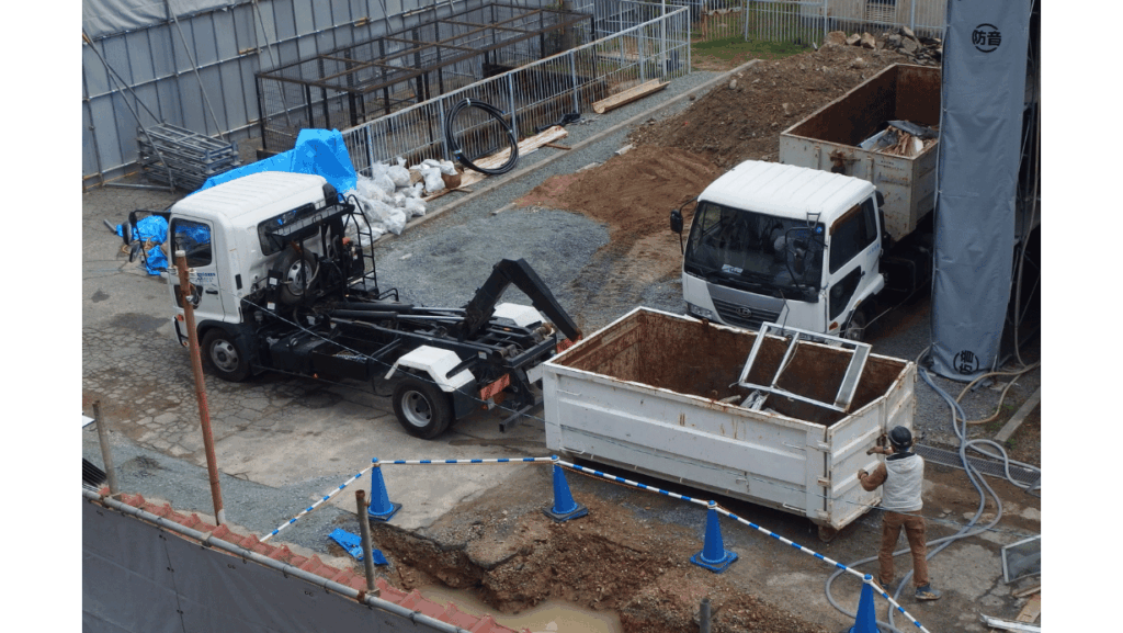 産廃収集車