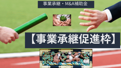 【事業承継・M&A補助金】初心者向け事業承継促進枠の簡単解説